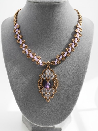 Collana artigianale bronzo - collana,