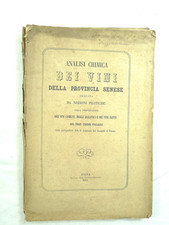 POLLACCI ANALISI CHIMICA VINI PROVINCIA SENESE VINO SIENA TOSCANA ENOLOGIA 1864