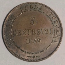 5 CENTESIMI 1°TIPO 1859