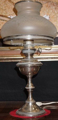 Lampada tavolo argento stile - tavolo,