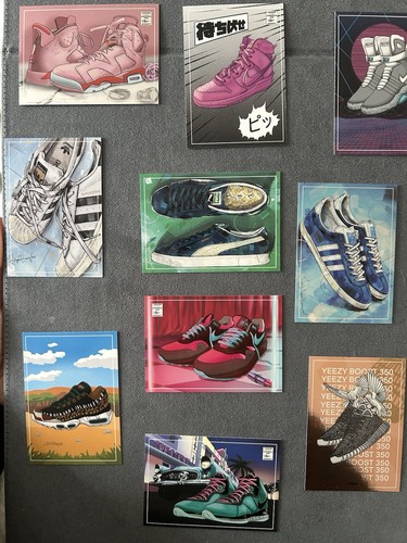 Foot locker sneaker cards - sneaker,
