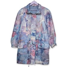 Giacca a vento Vintage blu e