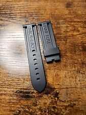 Orologio Panerai 24/22 mm nero OEM Caoutchouc cinturino subacqueo in gomma MX0011QQ