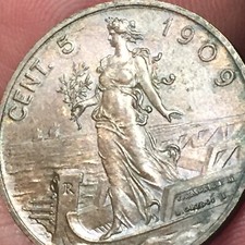 Regno d'Italia - 5 centesimi 1909 - Vittorio Emanuele III rara