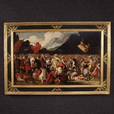 Battaglia antica dipinto olio
