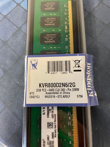 Dimm ddr2 kingston 2gb 800mhz - dimm,