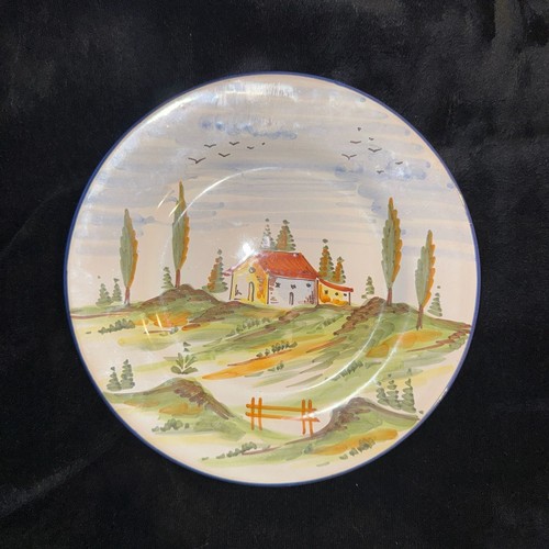 Piatto ceramica paesaggio