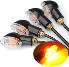 4Pcs Indicatori Di Direzione Moto Mini Indicatori 12V Impermeabile Universale pe