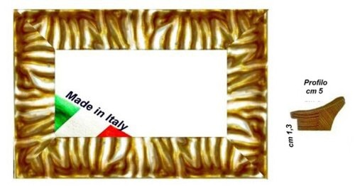 Cornice oro legno con - cornice,