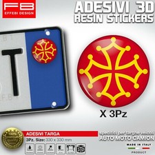 ADESIVI bollino Targa Bandiera