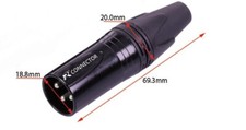CONNETTORE XLR NERO SALDARE