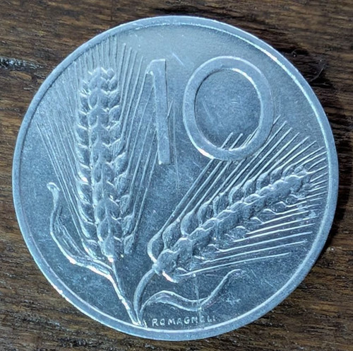 Repubblica italiana 10 lire - italiana,