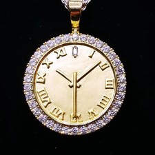 Ciondolo orologio diamante