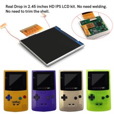 Kit LCD retroilluminazione IPS menu Drop In 2,45" per Gameboy Color GBC senza saldatura senza finiture