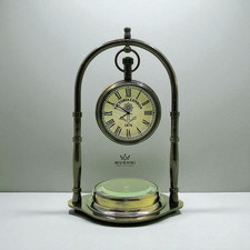  Orologio Bussola Ottone