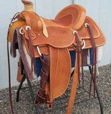 Intagliato Western Pleasure Trail cavallo Co Reining Sella 16" Tutte le taglie