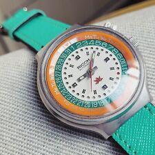 Orologio Ricoh Calendario Perpetuo Puntatore Data Automatico S. Acciaio Vintage 