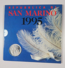 SAN MARINO Serie Annuale Monete 1995 Mint Set Coins - con 1000 lire in argento