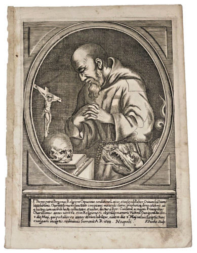 Incisione sacra barocca xvii - barocca,
