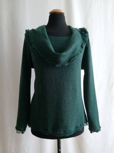 Maglione donna verde petrolio