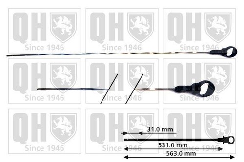Qod132 dipstick olio 563mm - olio,