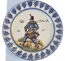 PETUCCO E TOLIO CERAMICA  Rara collezione n°5 piatti storia dell'Italia da muro