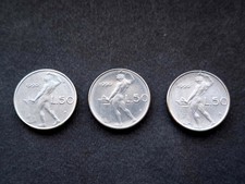 Moneta Da 50 Lire Piccole 1990 Rara Repubblica Italiana 3Pz 