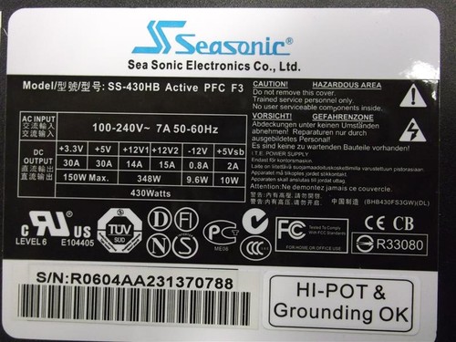 Seasonic s12 430 - s12, (ss-430hb)