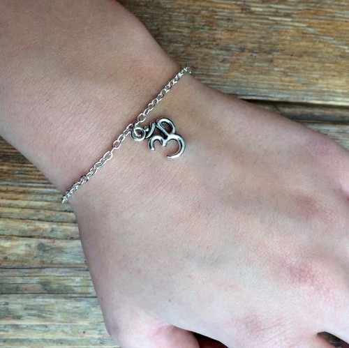 Bracciale simbolo yoga - simbolo, om
