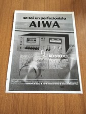 1976 AIWA AD 6300 EE PIASTRA REGISTRAZIONE CASSETTA DOLBY VINTAGE AD PUBBLICITA