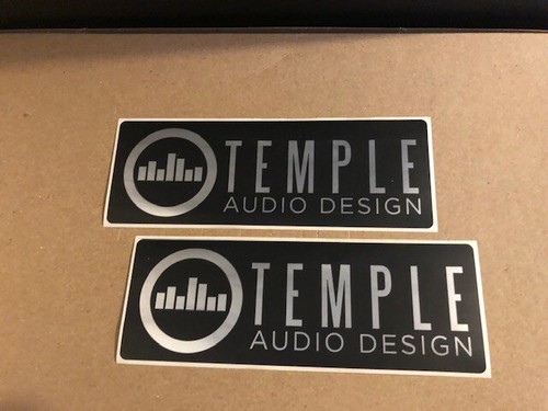 Temple audio design sticker - design,