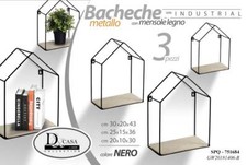 Set 3 mensole bacheche in