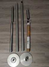 Yaheetech Palo Pole Dance da Ballo in Acciaio Regolabile Altezza 225-300cm