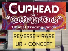SINGOLE Cuphead Out of The Cards - REVERSE + CONCEPT + RARE + UR + Numerate