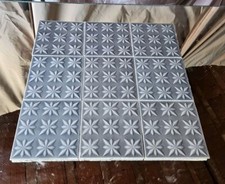 Set 9 Mattonelle Usate 1970 Ceramica Vintage Arredamento Alimentari Macelleria 