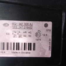 DX. PROIETTORE per VOLKSWAGEN POLO (9N) 1.9 TDI Ber. 2005 fa62c0 6Q1941008AR