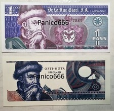DE LA RUE GIORI S.A. Gutenberg One Pass  + 1 NOTA DE LA RUE GIORI (2 COPIE)