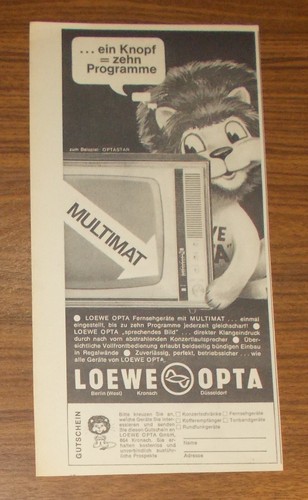 Rara pubblicità vintage loewe - rara,