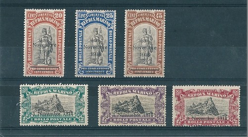 San marino 1918 - 1918, celebrazione