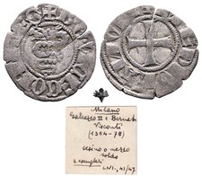 MILANO Sesino Bernabò e Galeazzo II Visconti (1354-1378) ARGENTO