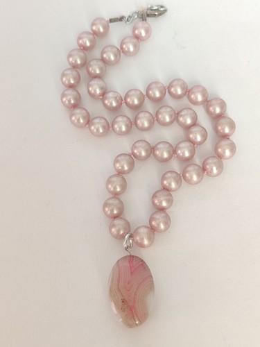 Collana donna perle - collana, rosa