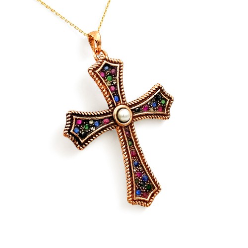 Collana croce vittoriana - collana,
