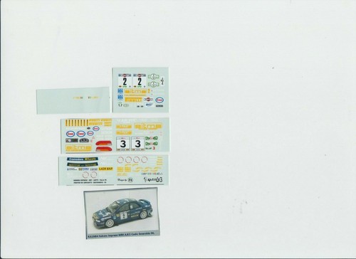 Decal racing43 subaru - 1:43, racing43:subaru