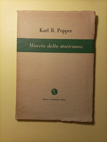 Miseria dello storicismo karl - miseria,