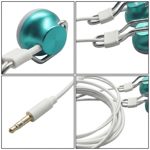 Cuffie piatte cablate blu con - cuffie,