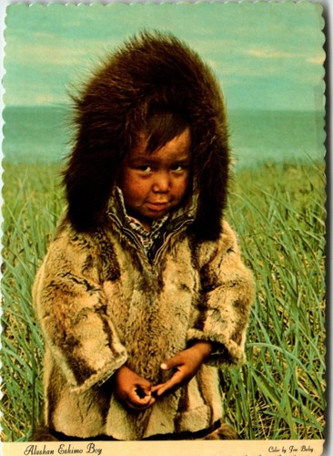 Cartolina parka pelliccia - cartolina,