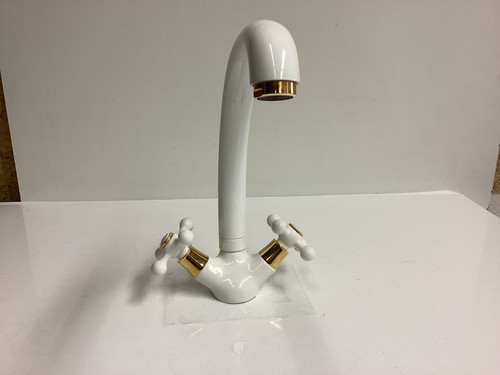 Rubinetteria cucina bianco oro - rubinetteria,