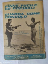 EDOARDO VIANELLO "PINNE, FUCILI ED OCCHIALI/GUARDA COME DONDOLO" SPARTITO MUSICA