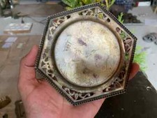 Antica piastra in ottone con