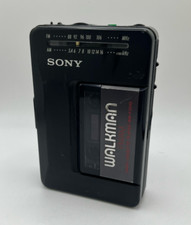 Sony walkman WM-F2015 stereo cassette player vintage usato anni 80 black nero